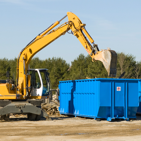 what happens if the residential dumpster is damaged or stolen during rental in Castle Pines